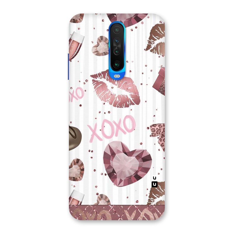 Wine Lip xoxo Back Case for Poco X2