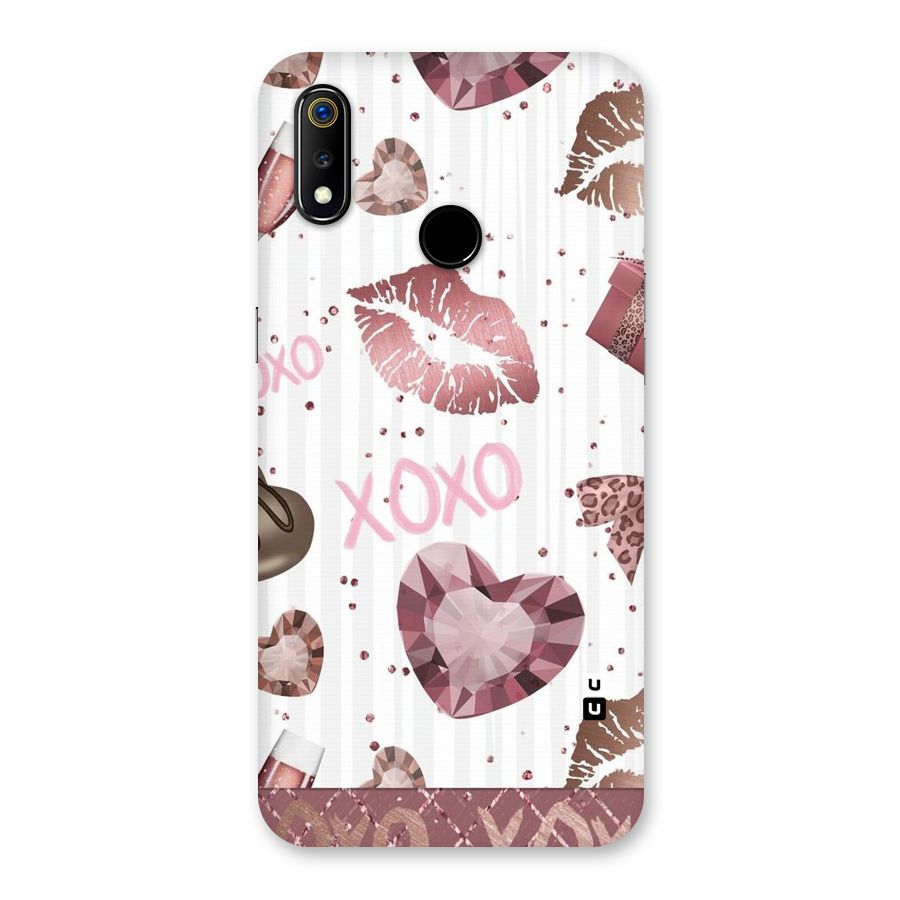 Wine Lip xoxo Back Case for Realme 3