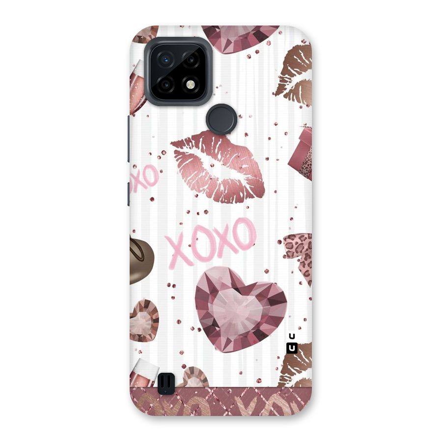 Wine Lip xoxo Back Case for Realme C21