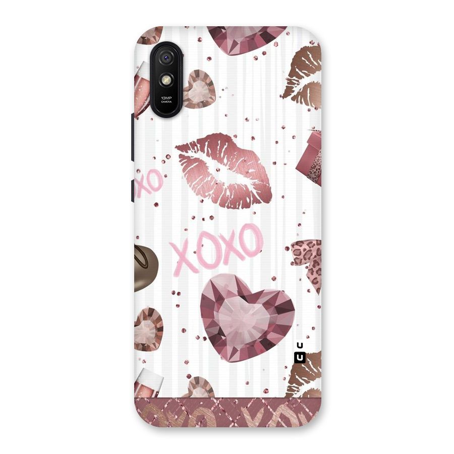 Wine Lip xoxo Back Case for Redmi 9A
