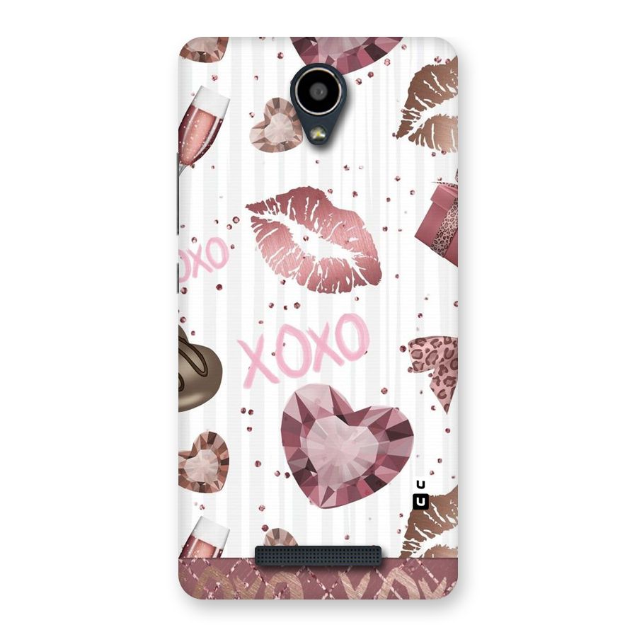 Wine Lip xoxo Back Case for Redmi Note 2