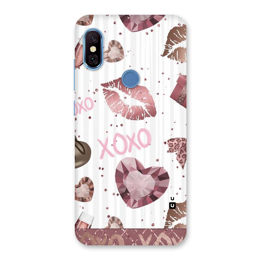 Wine Lip xoxo Back Case for Redmi Note 6 Pro