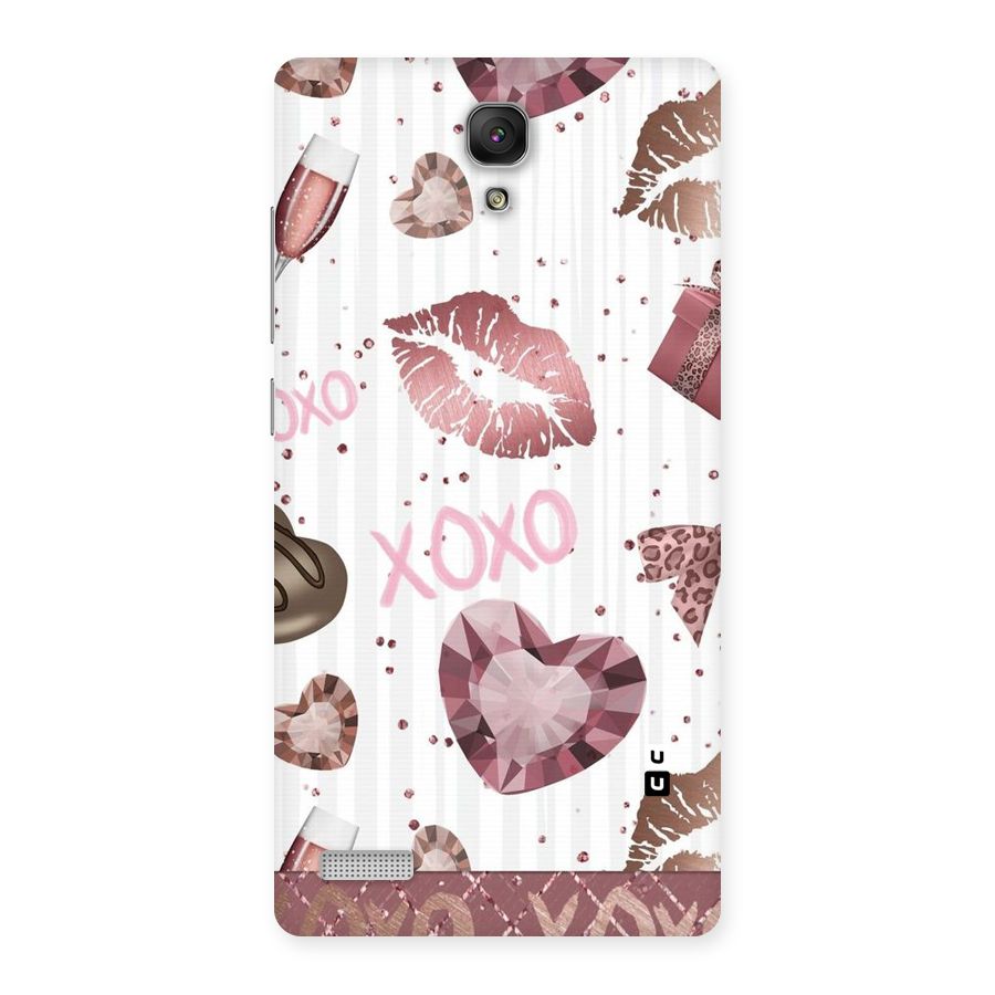 Wine Lip xoxo Back Case for Redmi Note Prime