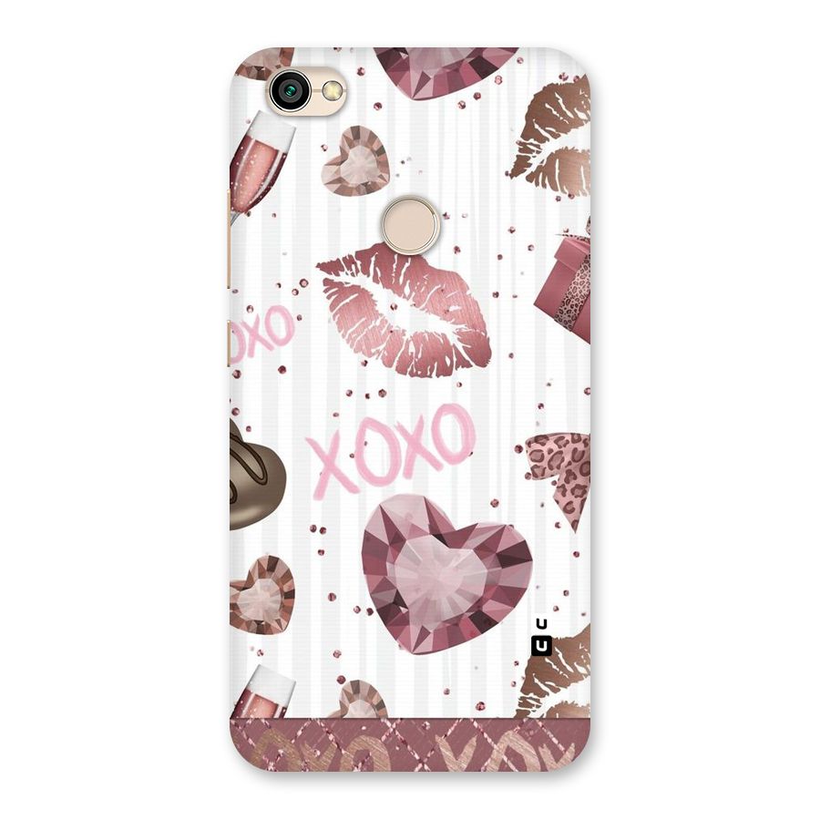 Wine Lip xoxo Back Case for Redmi Y1 2017