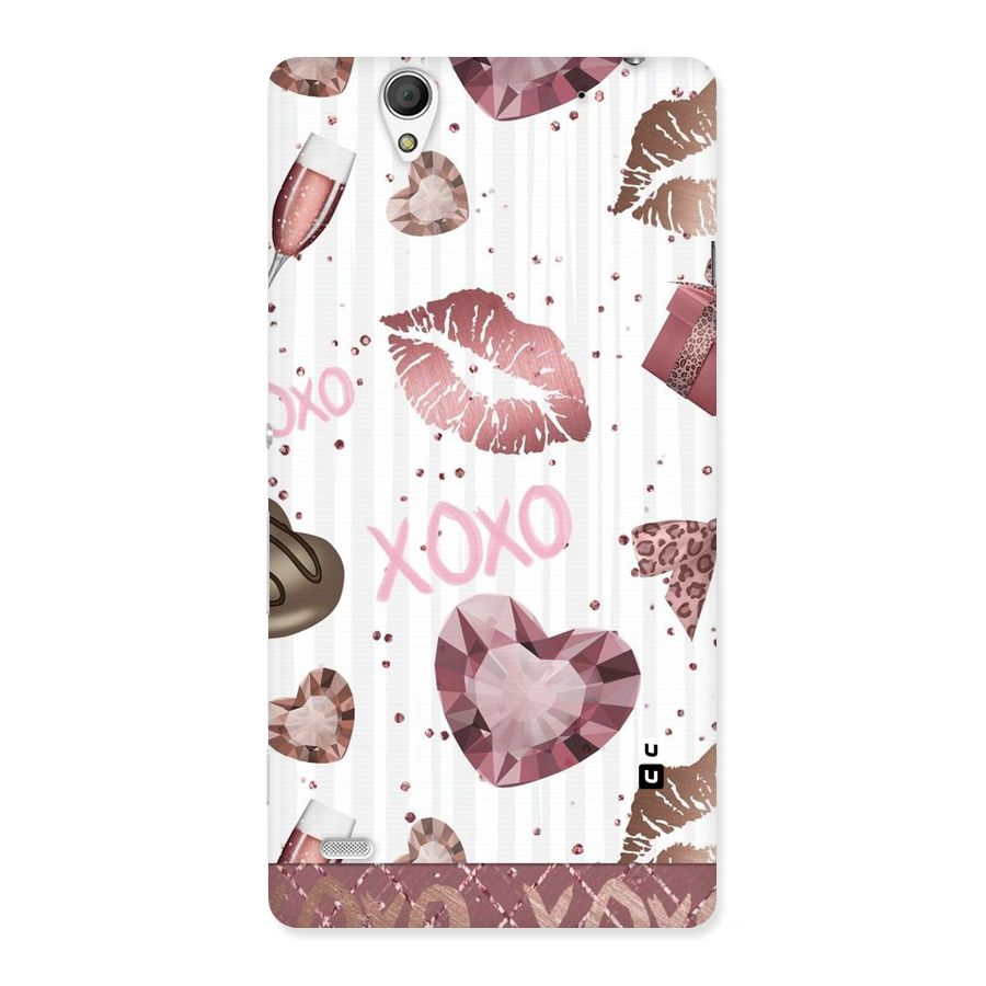 Wine Lip xoxo Back Case for Sony Xperia C4