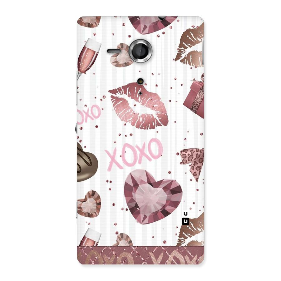 Wine Lip xoxo Back Case for Sony Xperia SP