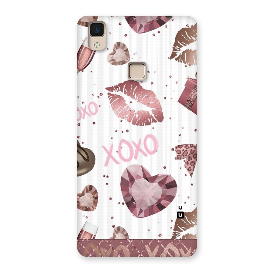 Wine Lip xoxo Back Case for V3 Max