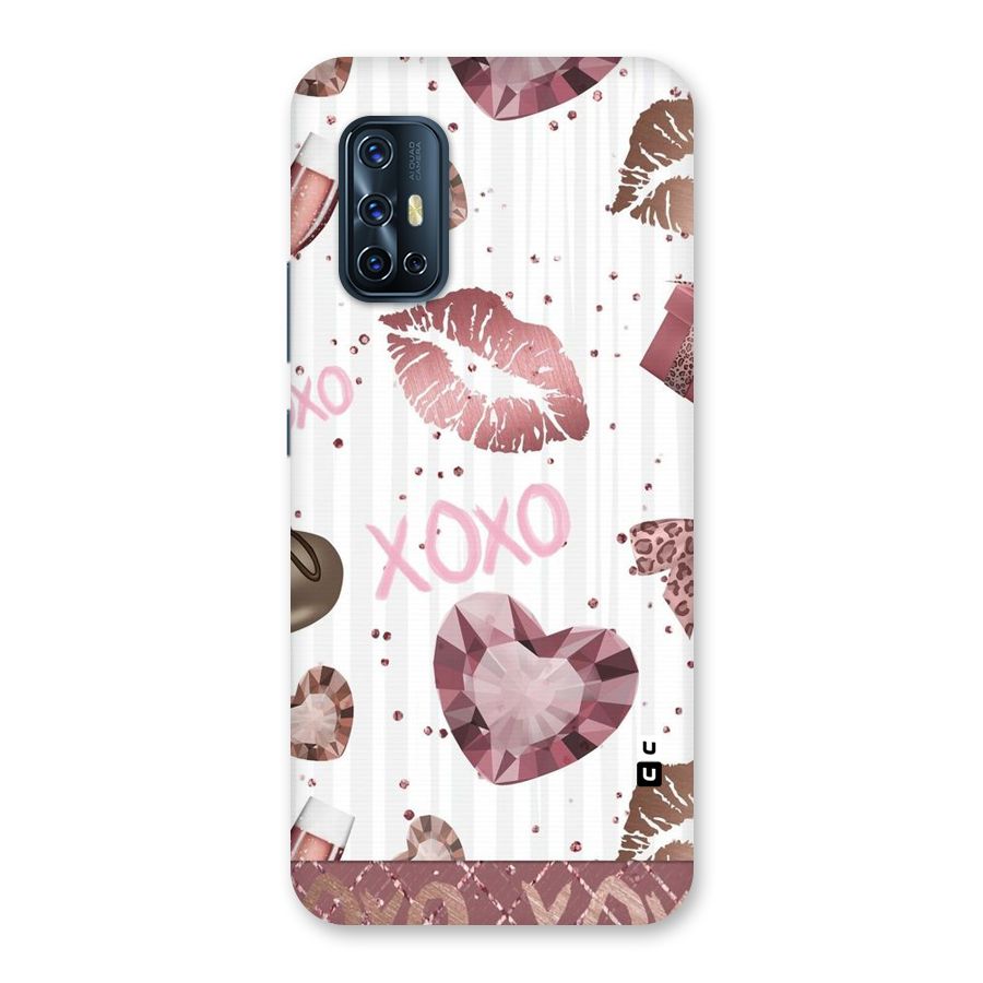 Wine Lip xoxo Back Case for Vivo V17