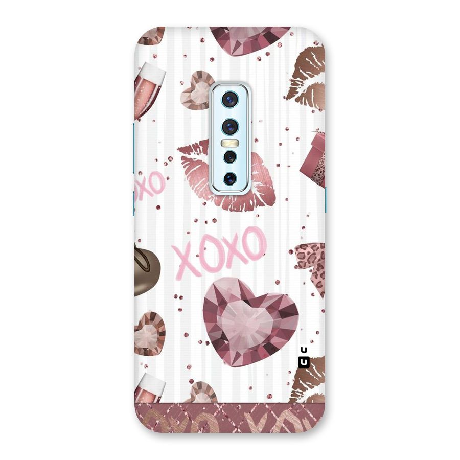 Wine Lip xoxo Back Case for Vivo V17 Pro