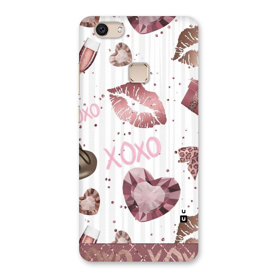 Wine Lip xoxo Back Case for Vivo V7