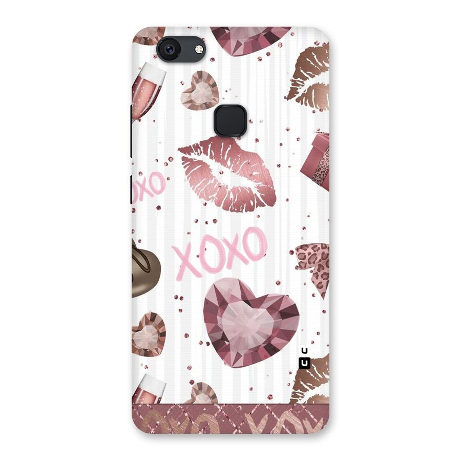 Wine Lip xoxo Back Case for Vivo V7 Plus