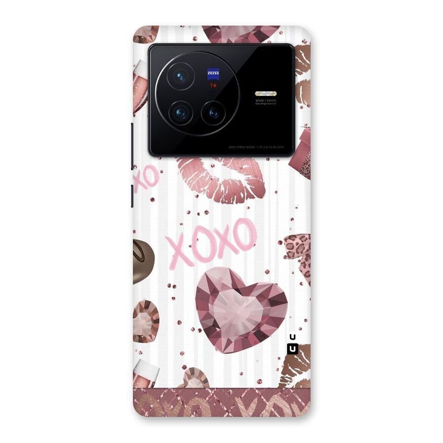 Wine Lip xoxo Back Case for Vivo X80