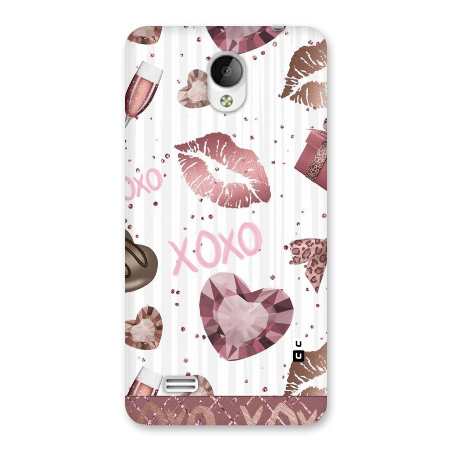 Wine Lip xoxo Back Case for Vivo Y21