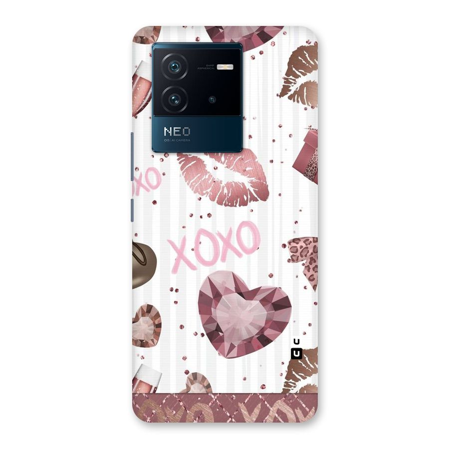 Wine Lip xoxo Back Case for Vivo iQOO Neo 6 5G