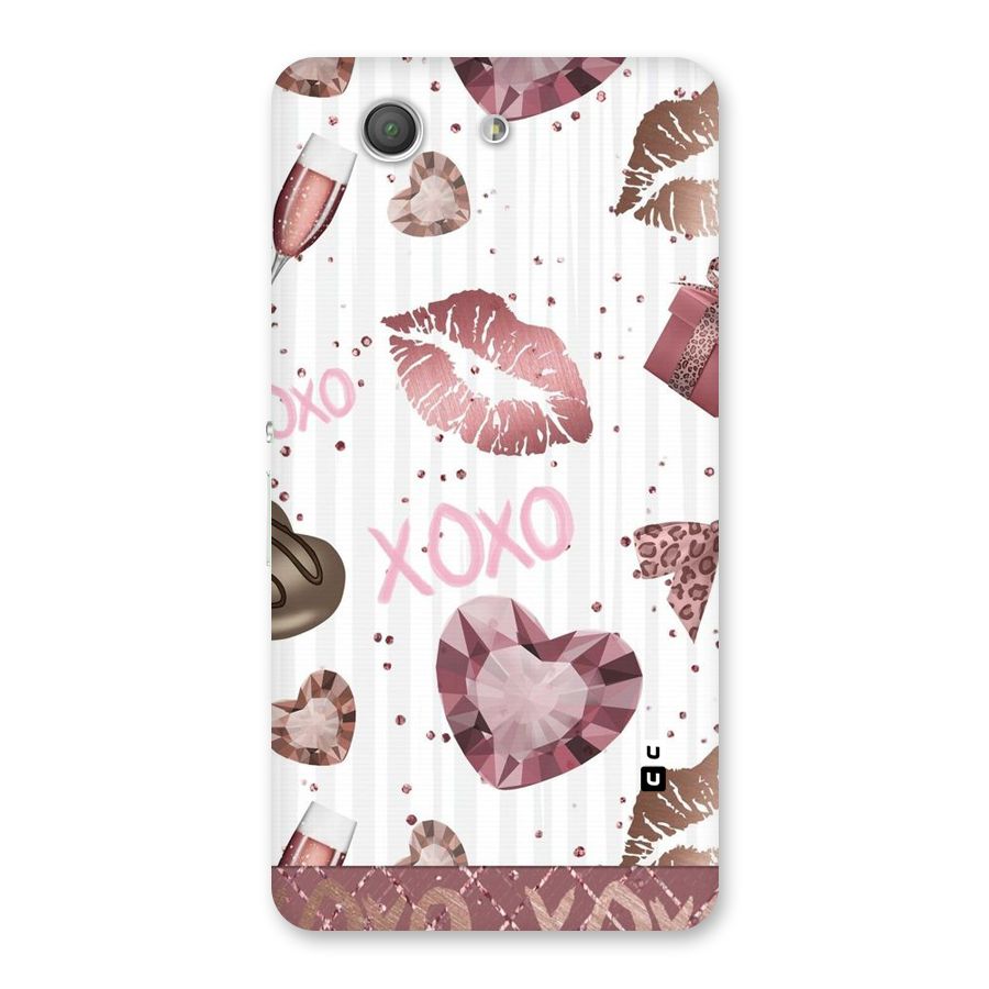 Wine Lip xoxo Back Case for Xperia Z3 Compact