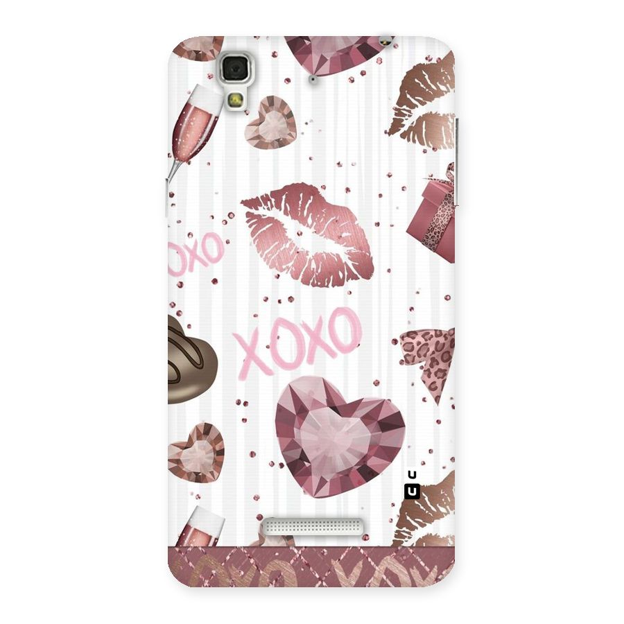 Wine Lip xoxo Back Case for Yu Yureka