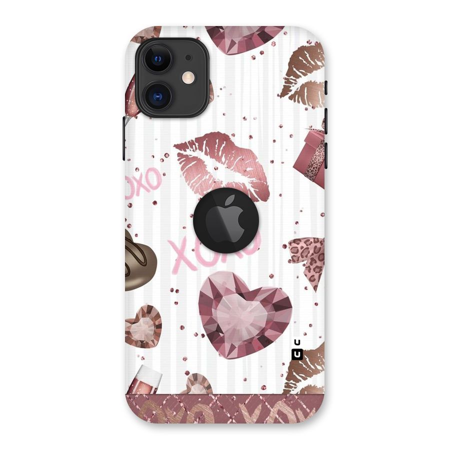 Wine Lip xoxo Back Case for iPhone 11 Logo Cut