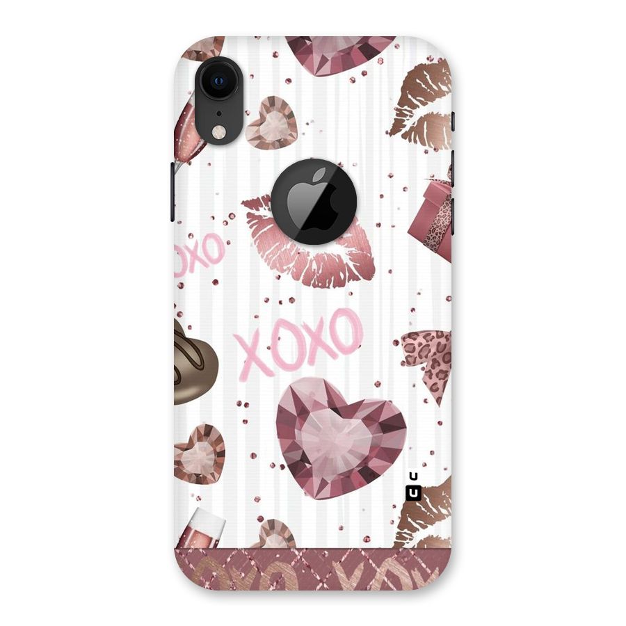 Wine Lip xoxo Back Case for iPhone XR Logo Cut