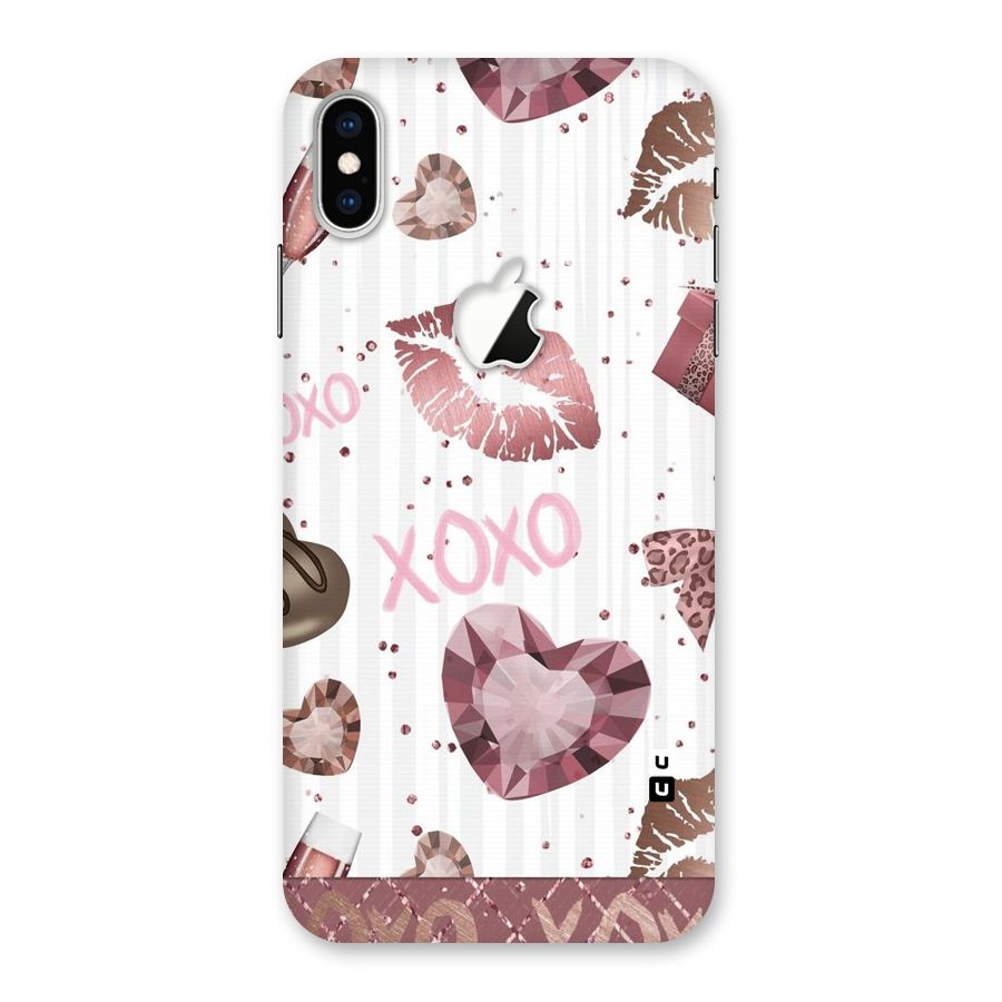 Wine Lip xoxo Back Case for iPhone XS Max Apple Cut