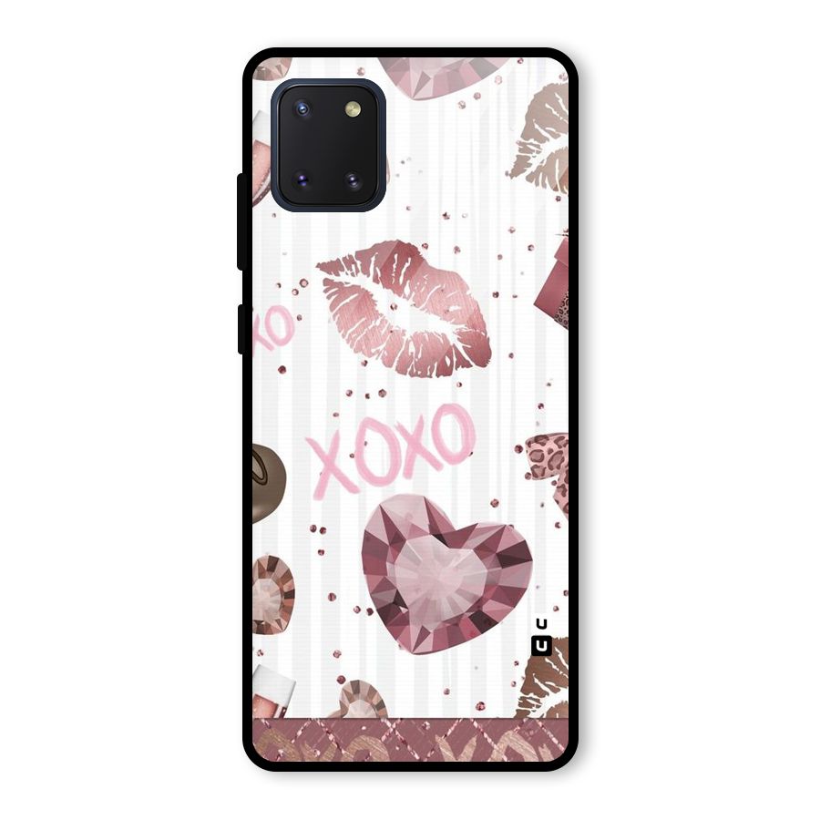 Wine Lip xoxo Glass Back Case for Galaxy Note 10 Lite