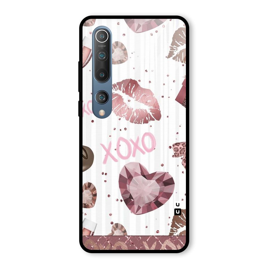 Wine Lip xoxo Glass Back Case for Mi 10