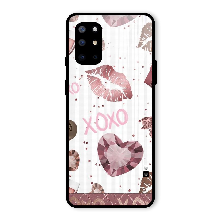 Wine Lip xoxo Glass Back Case for OnePlus 8T