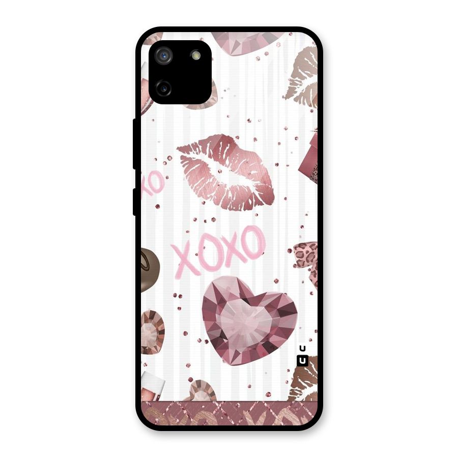 Wine Lip xoxo Glass Back Case for Realme C11