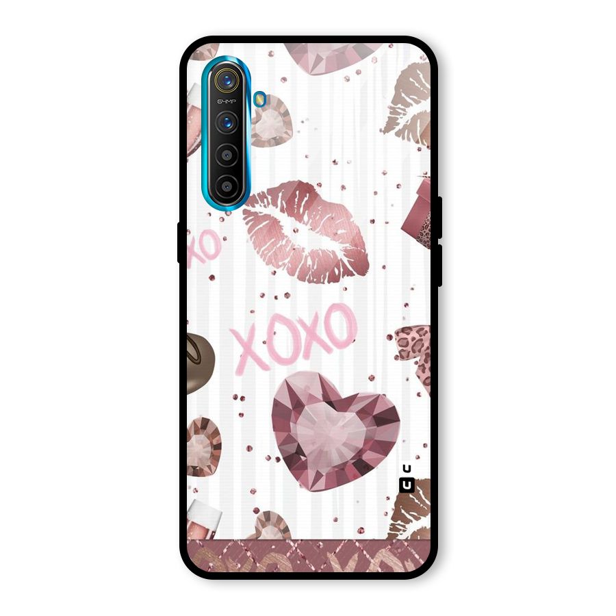 Wine Lip xoxo Glass Back Case for Realme X2