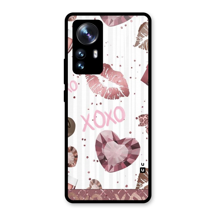 Wine Lip xoxo Glass Back Case for Xiaomi 12 Pro