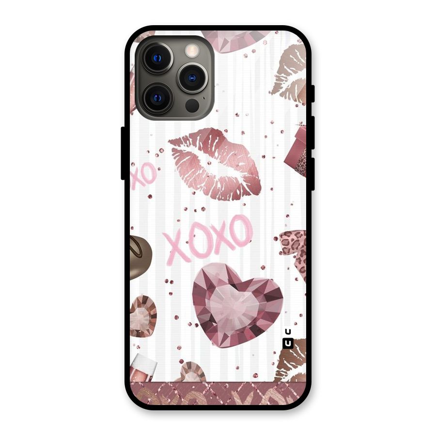 Wine Lip xoxo Glass Back Case for iPhone 12 Pro Max