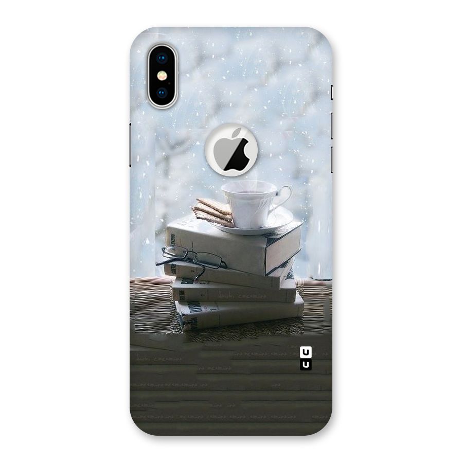 Winter Reads Back Case for iPhone X Logo Cut
