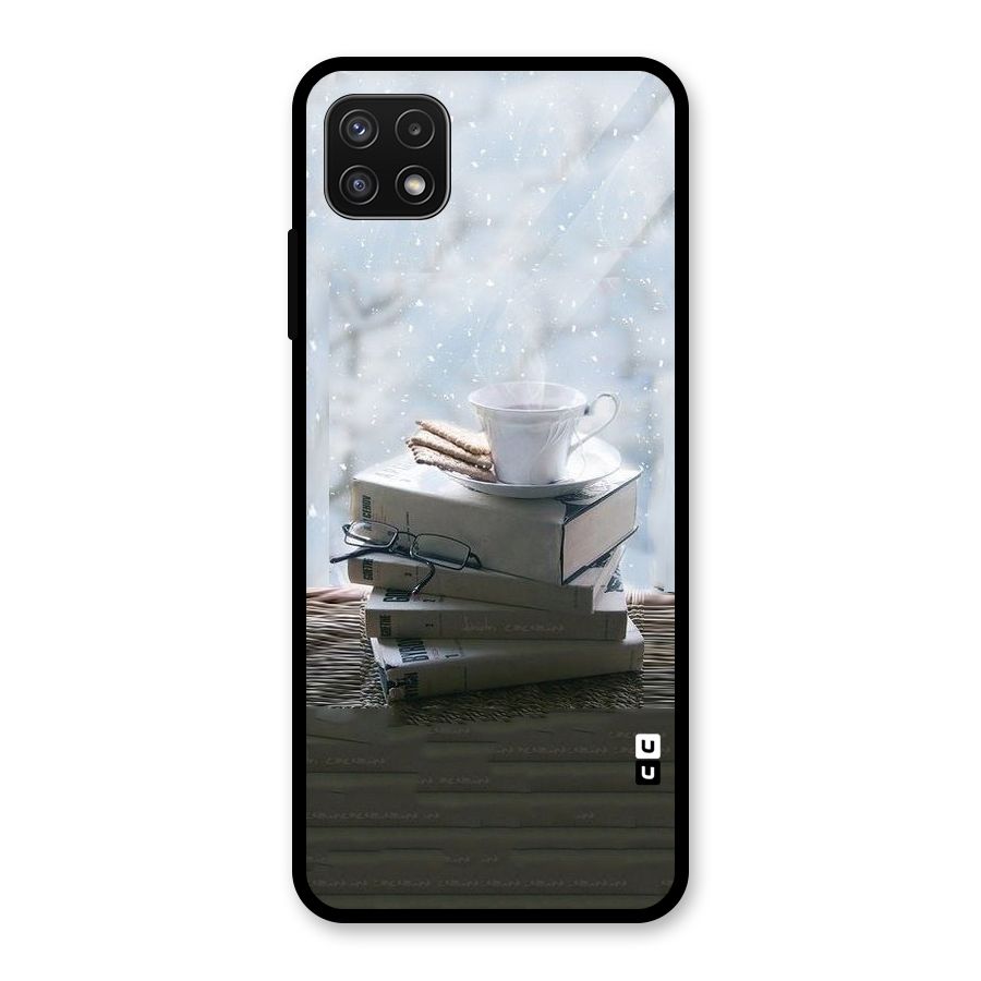 Winter Reads Glass Back Case for Galaxy A22 5G