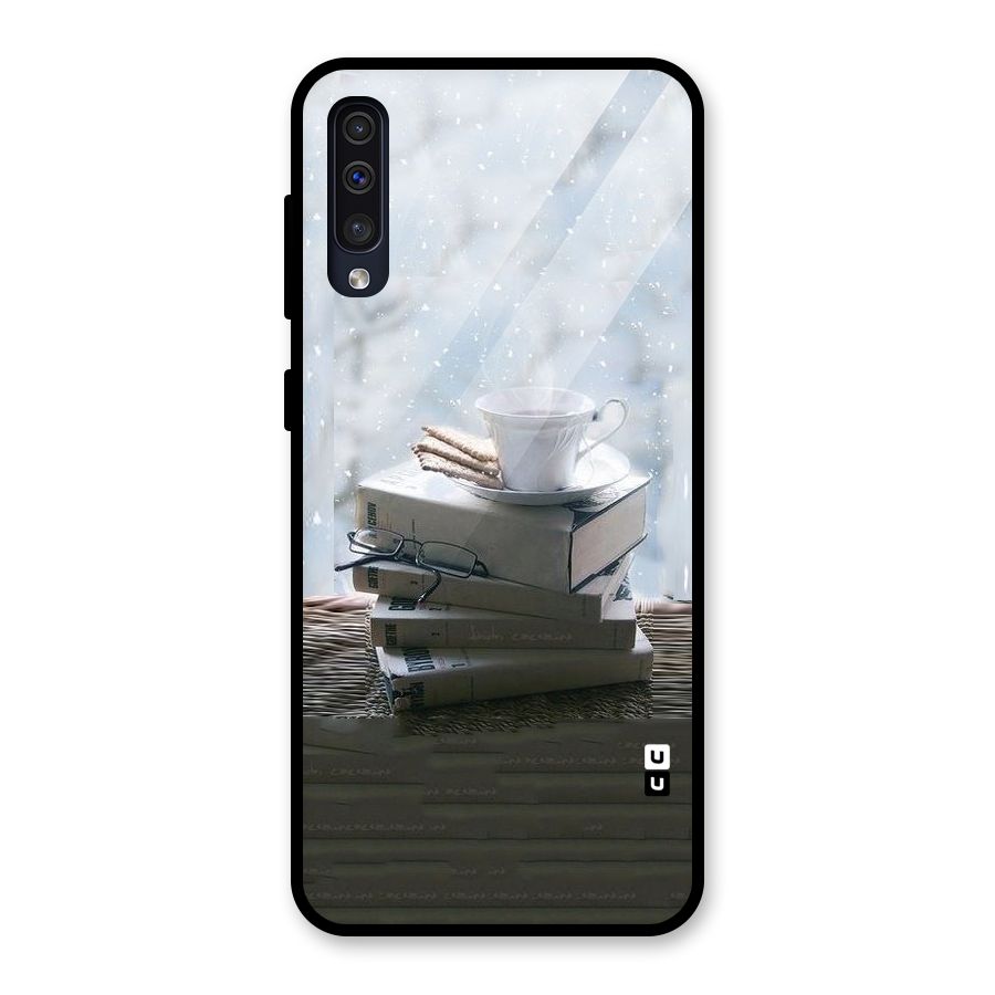 Winter Reads Glass Back Case for Galaxy A30s