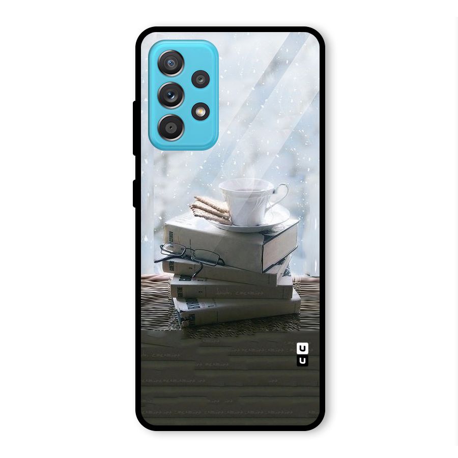 Winter Reads Glass Back Case for Galaxy A52