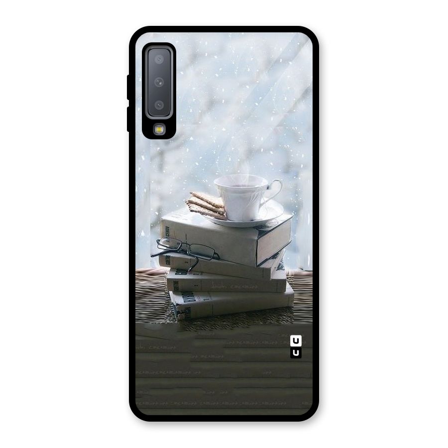 Winter Reads Glass Back Case for Galaxy A7 (2018)