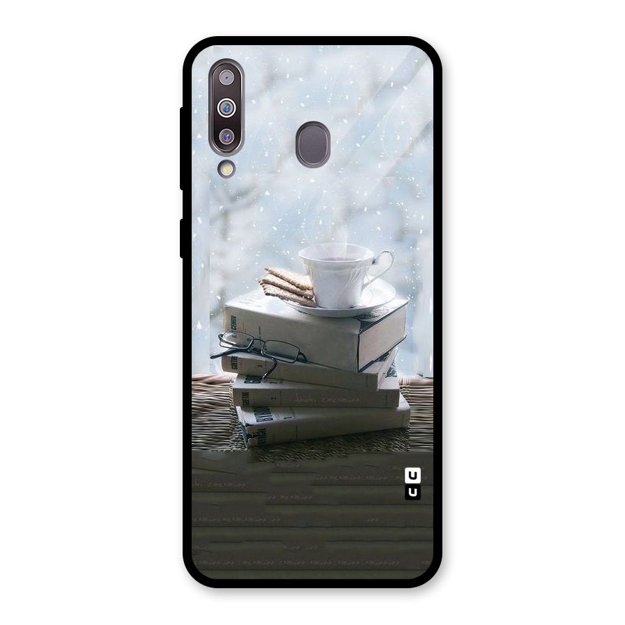Winter Reads Glass Back Case for Galaxy M30