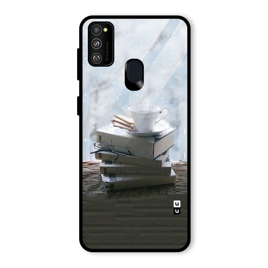 Winter Reads Glass Back Case for Galaxy M30s