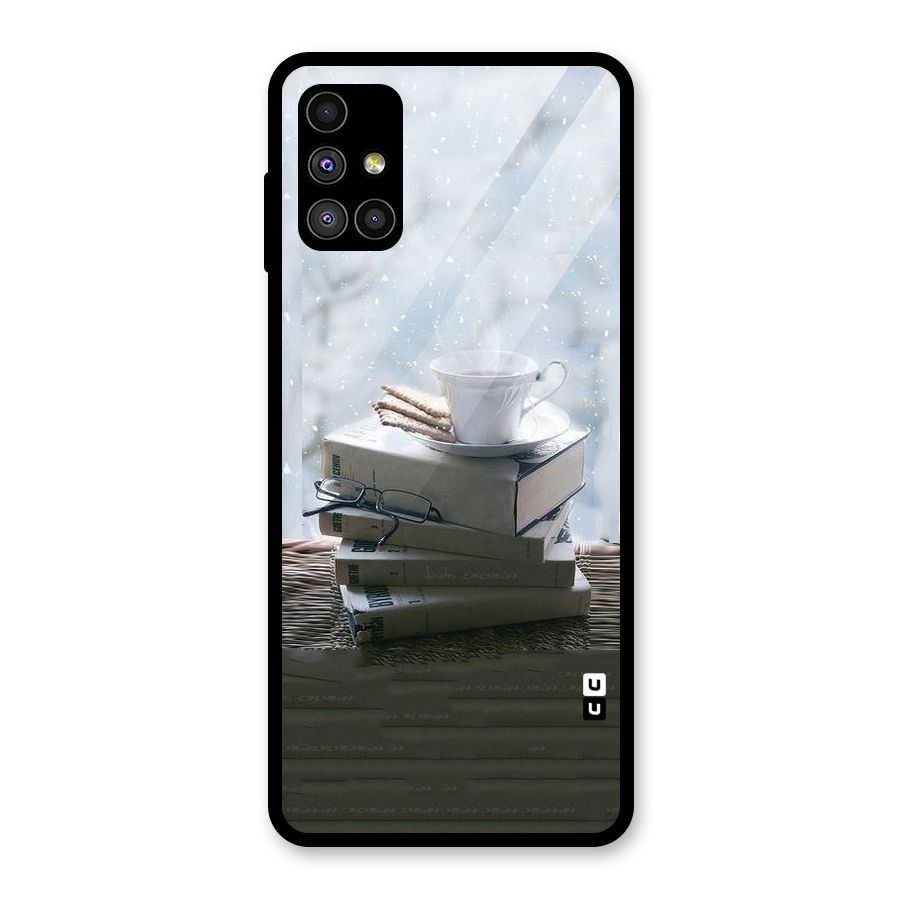 Winter Reads Glass Back Case for Galaxy M51