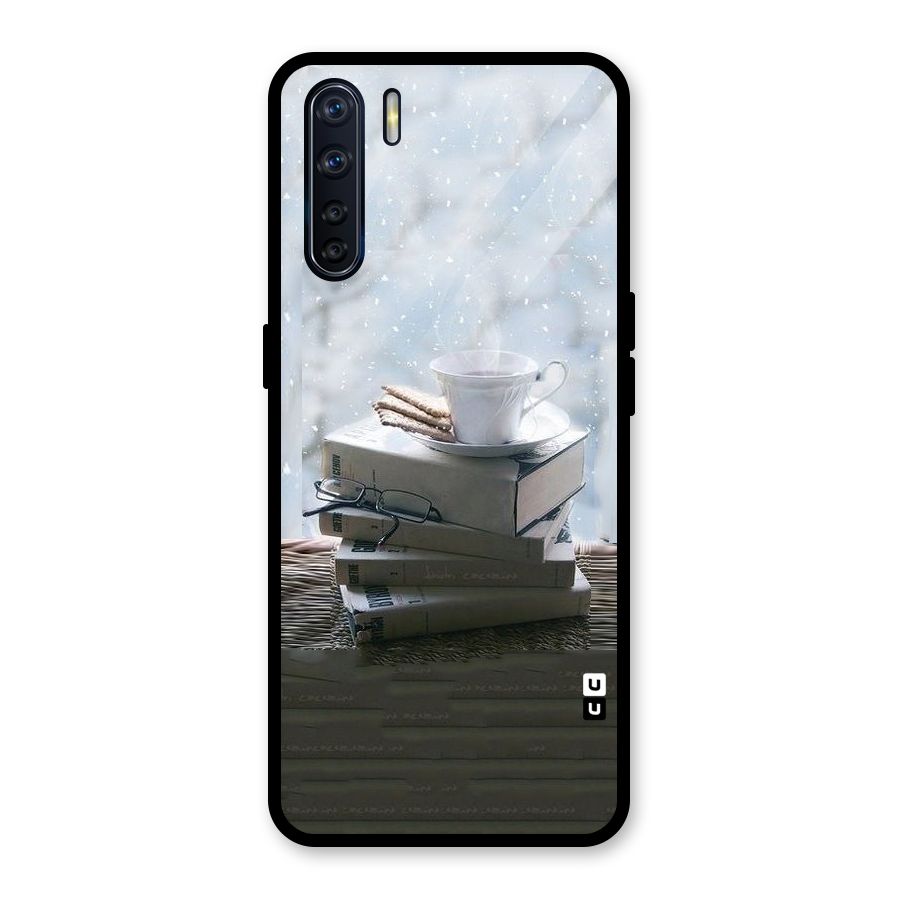 Winter Reads Glass Back Case for Oppo F15