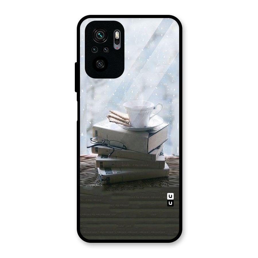 Winter Reads Glass Back Case for Redmi Note 10S