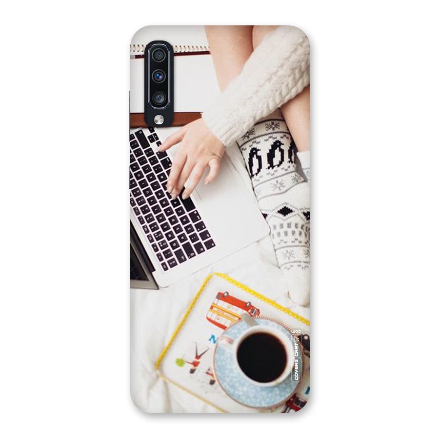 Winter Relaxation Back Case for Galaxy A70