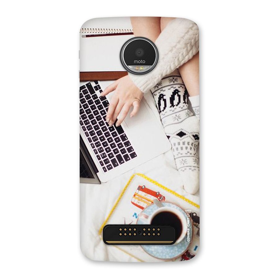 Winter Relaxation Back Case for Moto Z Play