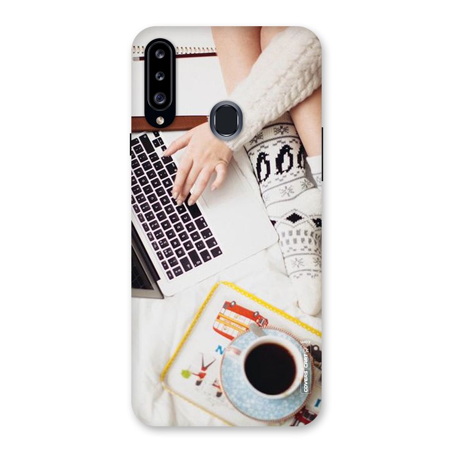 Winter Relaxation Back Case for Samsung Galaxy A20s