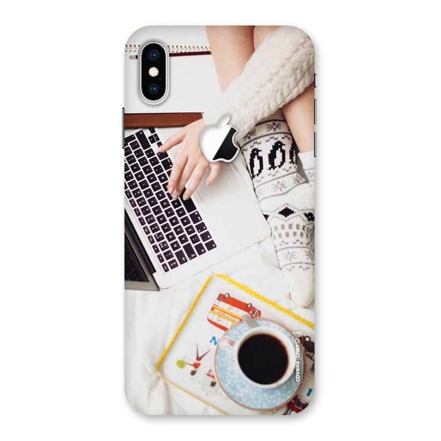 Winter Relaxation Back Case for iPhone XS Max Apple Cut