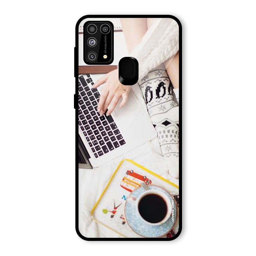 Winter Relaxation Glass Back Case for Galaxy F41