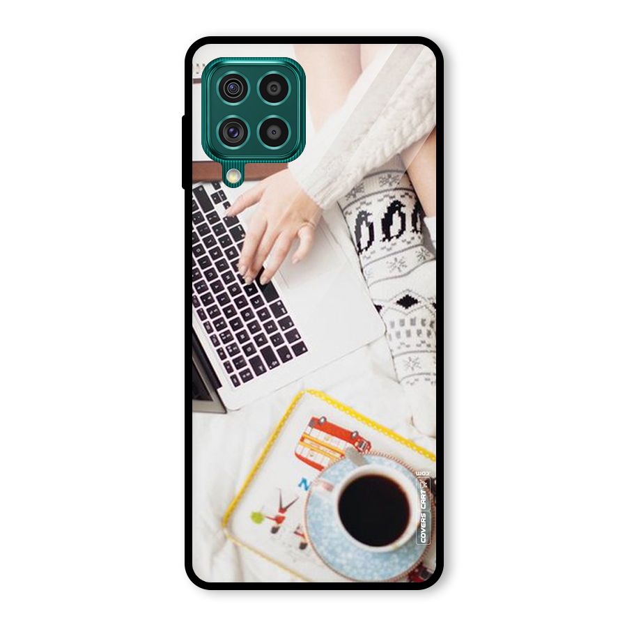 Winter Relaxation Glass Back Case for Galaxy F62