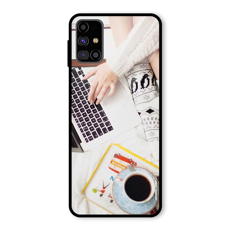 Winter Relaxation Glass Back Case for Galaxy M31s