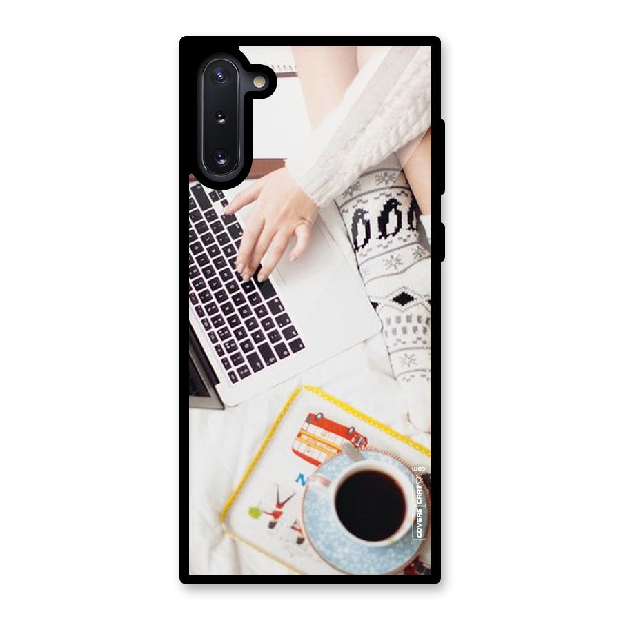 Winter Relaxation Glass Back Case for Galaxy Note 10