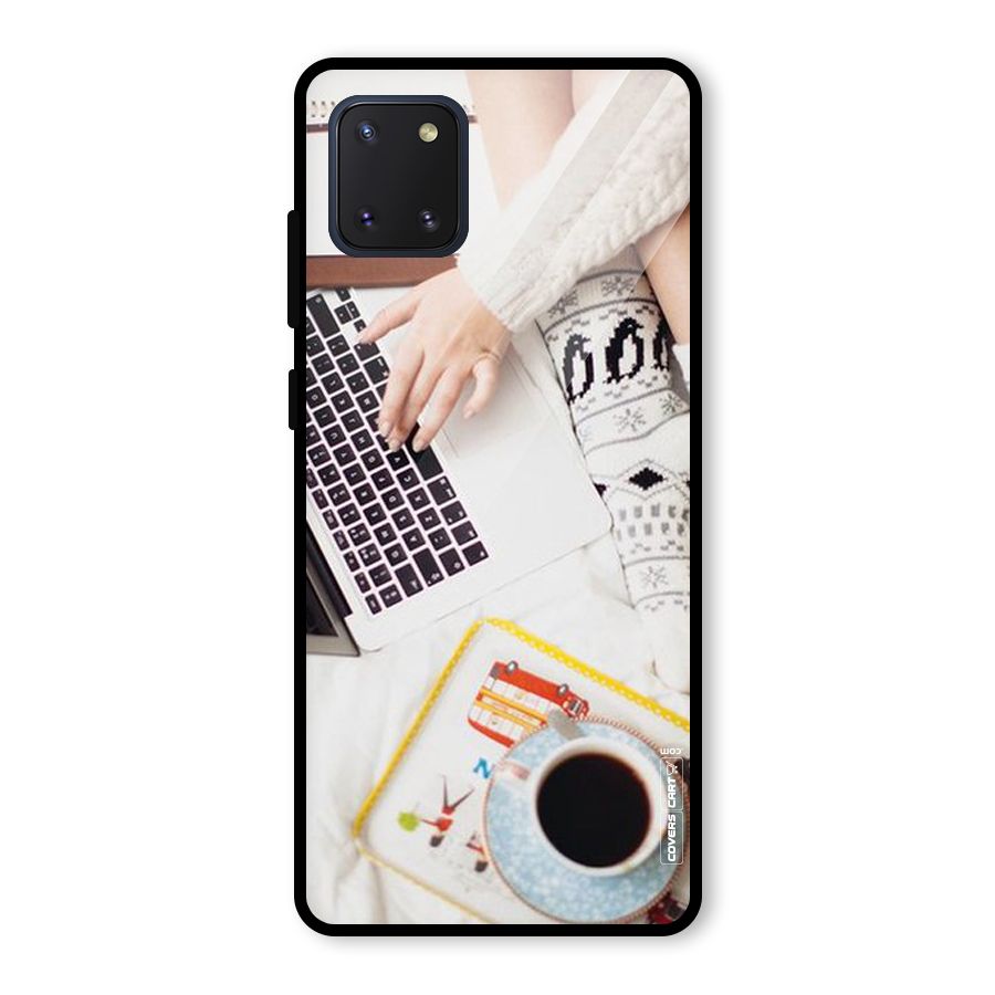 Winter Relaxation Glass Back Case for Galaxy Note 10 Lite