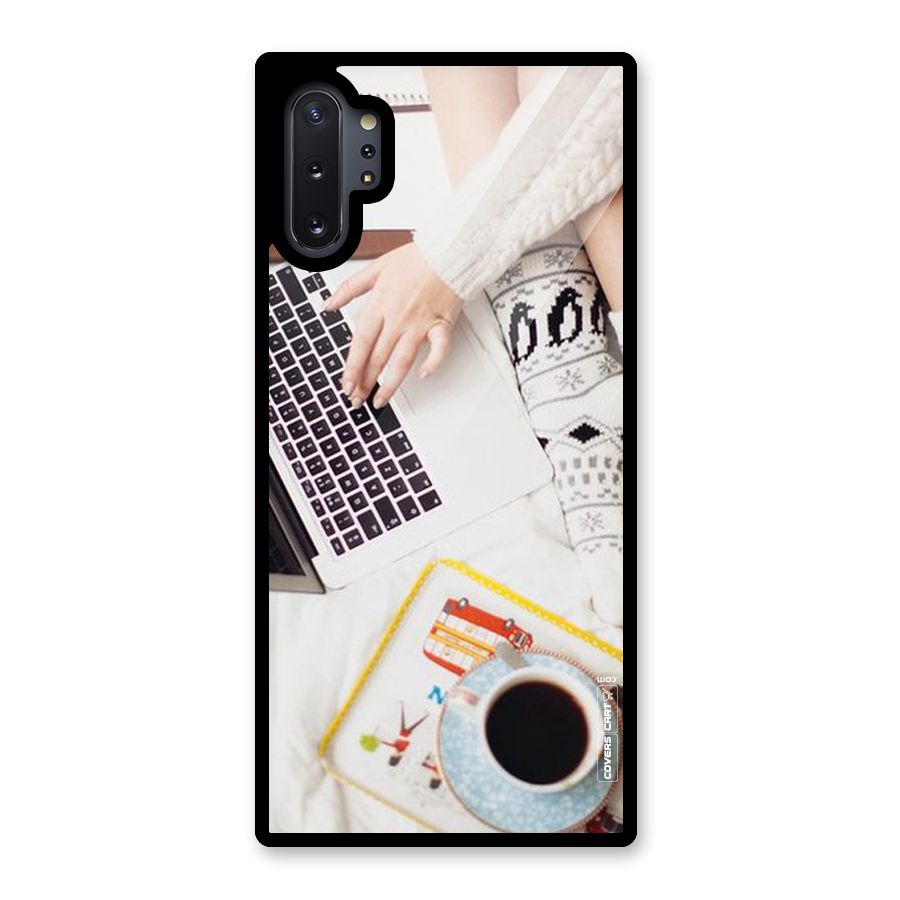 Winter Relaxation Glass Back Case for Galaxy Note 10 Plus